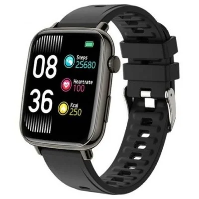Porodo Verge Smart Watch with Fitness - Health Tracking - Black